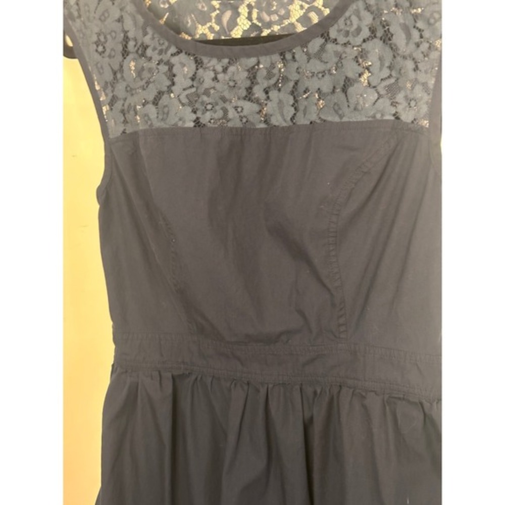eShakti Navy Blue Lace Fit and Flare Dress Cap Sleeve Size 8 M HOCO Event - Picture 9 of 15